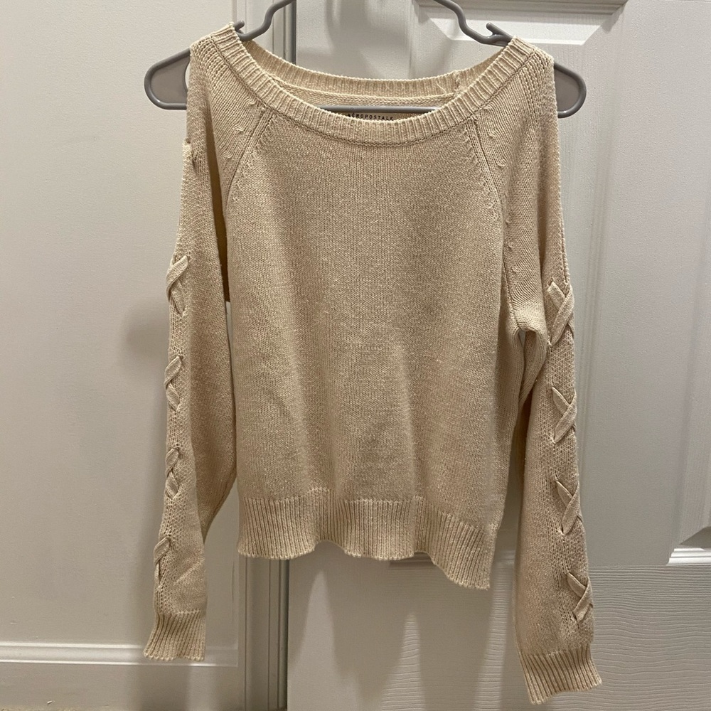cream sweater